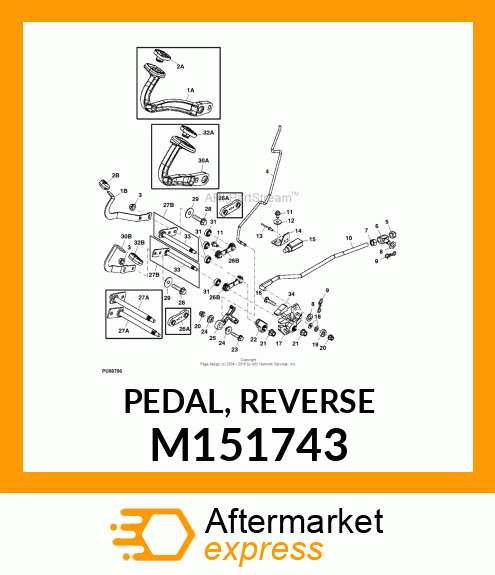 PEDAL, REVERSE M151743