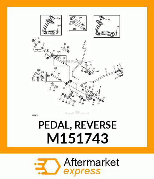 PEDAL, REVERSE M151743