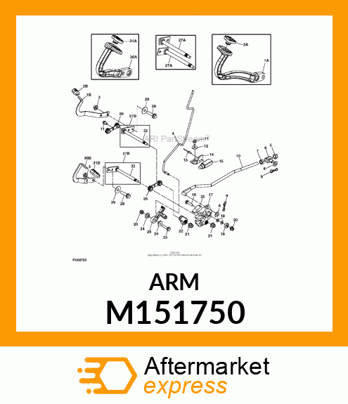 ARM, REVERSE PIVOT M151750