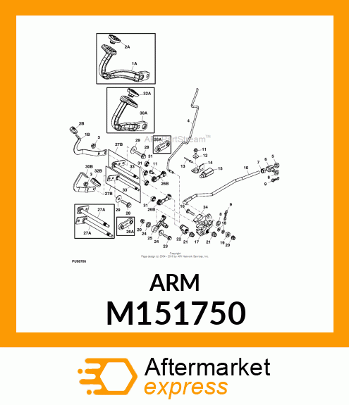 ARM, REVERSE PIVOT M151750