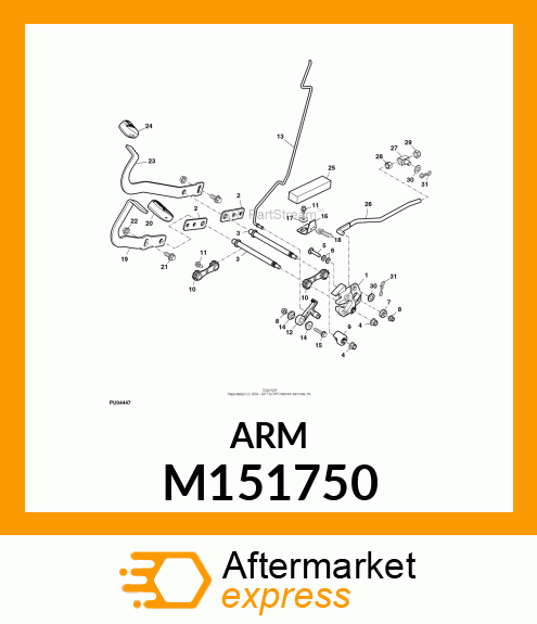 ARM, REVERSE PIVOT M151750