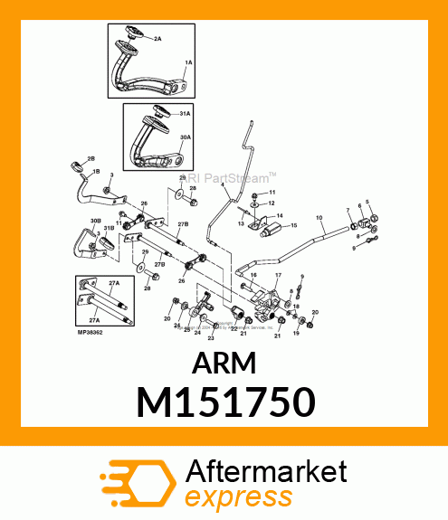 ARM, REVERSE PIVOT M151750