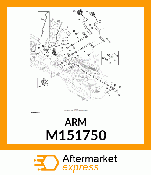 ARM, REVERSE PIVOT M151750