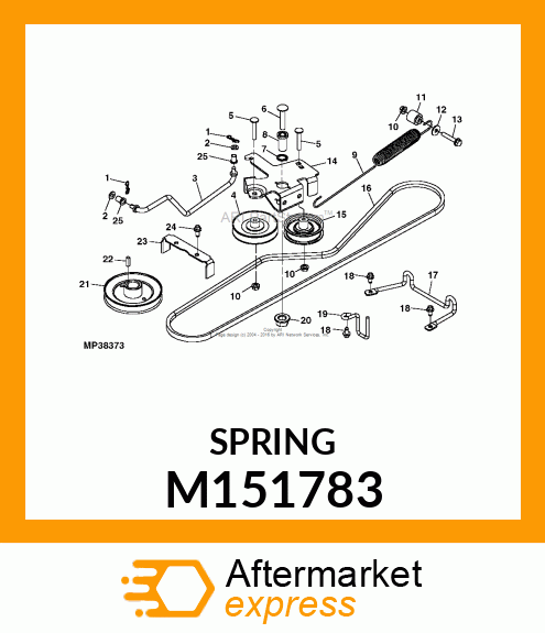 SPRING, TRACTION L M151783