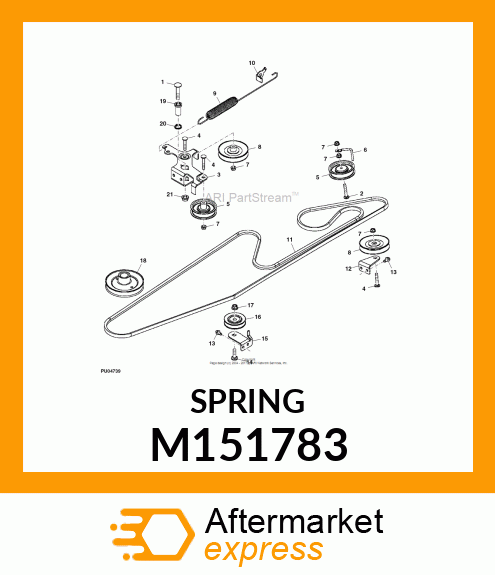 SPRING, TRACTION L M151783