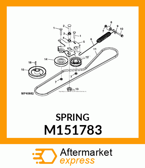 SPRING, TRACTION L M151783