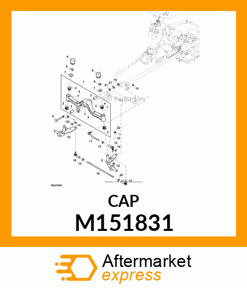 CAP, AXLE M151831