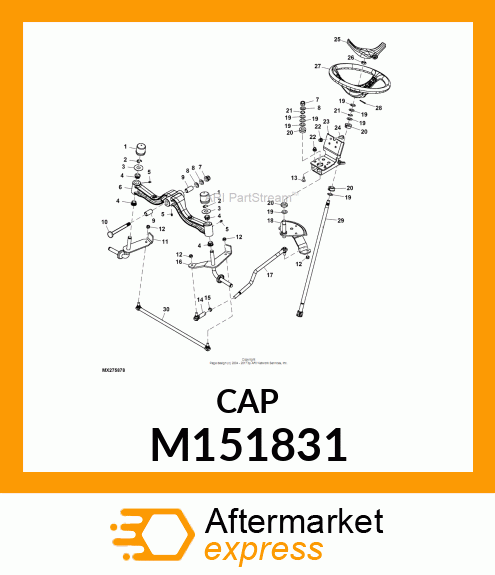 CAP, AXLE M151831