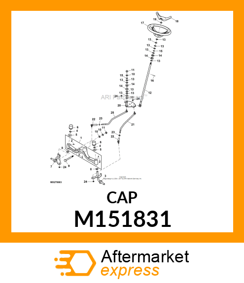 CAP, AXLE M151831