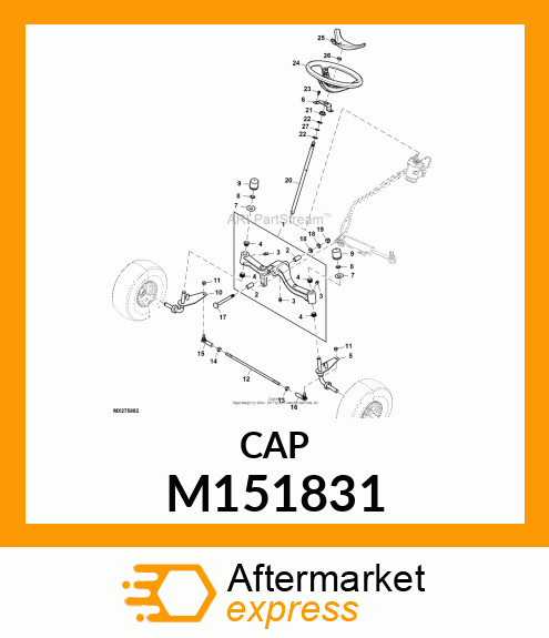 CAP, AXLE M151831