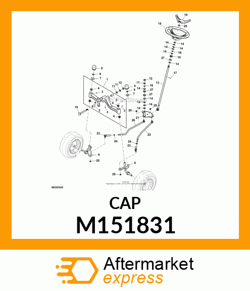 CAP, AXLE M151831