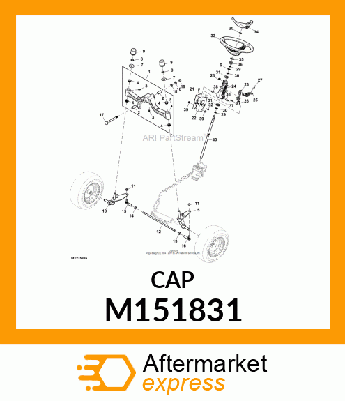 CAP, AXLE M151831