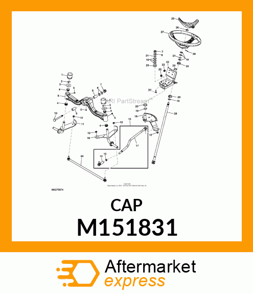 CAP, AXLE M151831