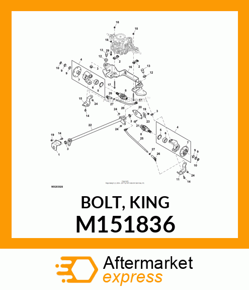 BOLT, KING M151836