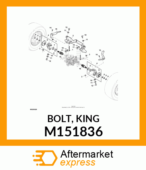 BOLT, KING M151836