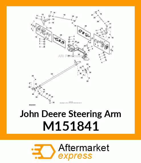 ARM, LH STEERING G AWS M151841