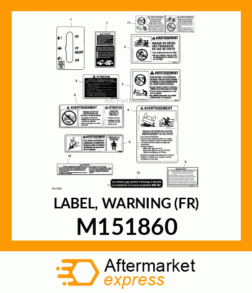 LABEL, WARNING (FR) M151860