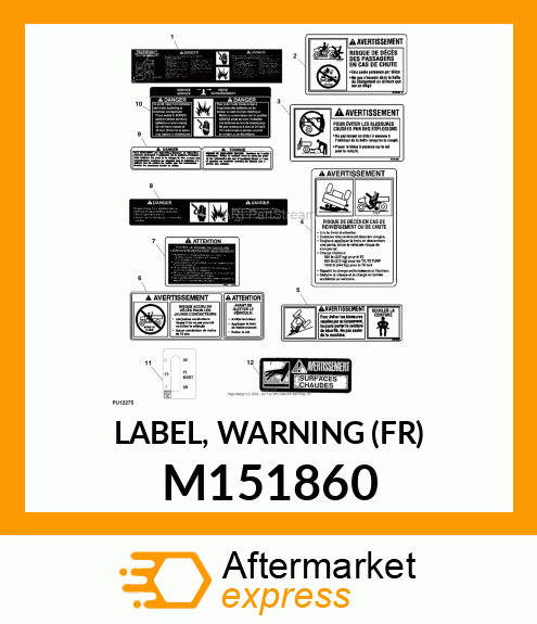 LABEL, WARNING (FR) M151860