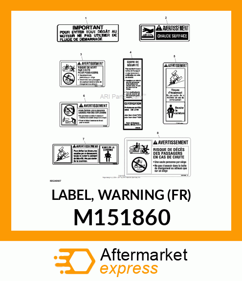 LABEL, WARNING (FR) M151860