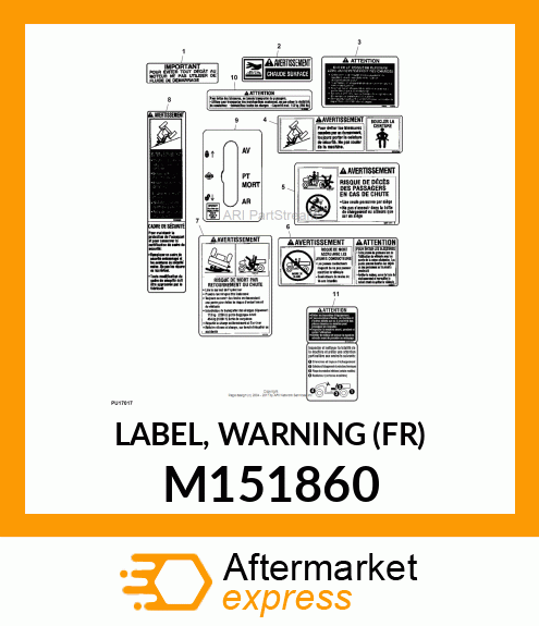 LABEL, WARNING (FR) M151860