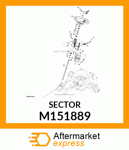 SECTOR, TILT LOCK M151889