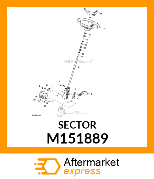 SECTOR, TILT LOCK M151889