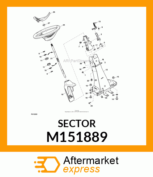 SECTOR, TILT LOCK M151889