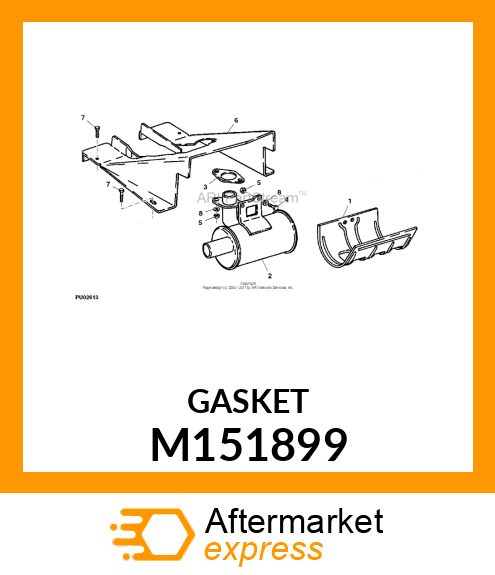 GASKET, EXHAUST M151899