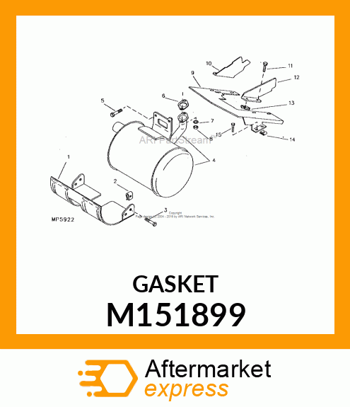 GASKET, EXHAUST M151899