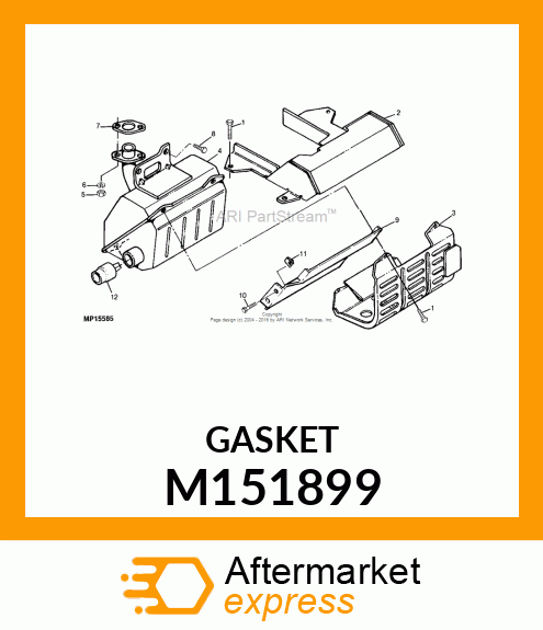 GASKET, EXHAUST M151899