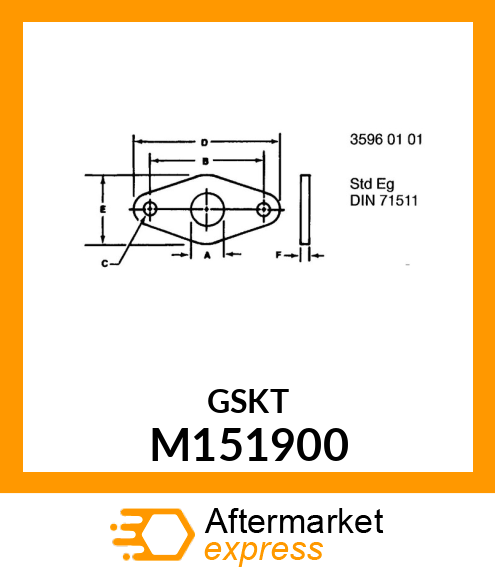 GASKET, EXHAUST M151900