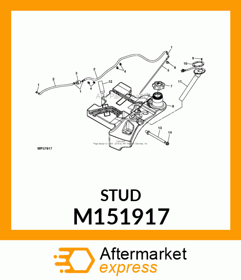 STUD, FUEL M151917