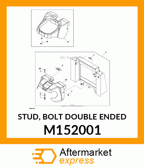 STUD, BOLT DOUBLE ENDED M152001