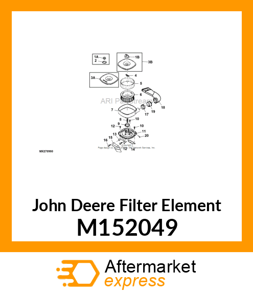 ELEMENT, AIR FILTER (INNER) M152049