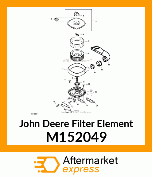 ELEMENT, AIR FILTER (INNER) M152049