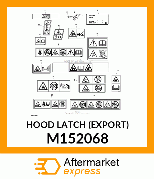 HOOD LATCH (EXPORT) M152068