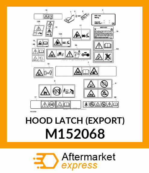 HOOD LATCH (EXPORT) M152068