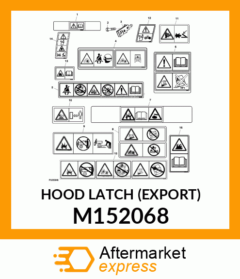 HOOD LATCH (EXPORT) M152068