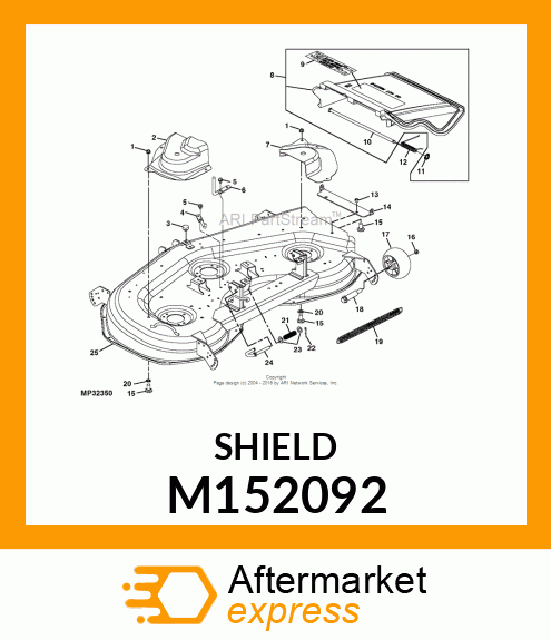 SHIELD, RH BELT M152092