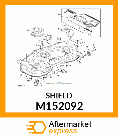 SHIELD, RH BELT M152092