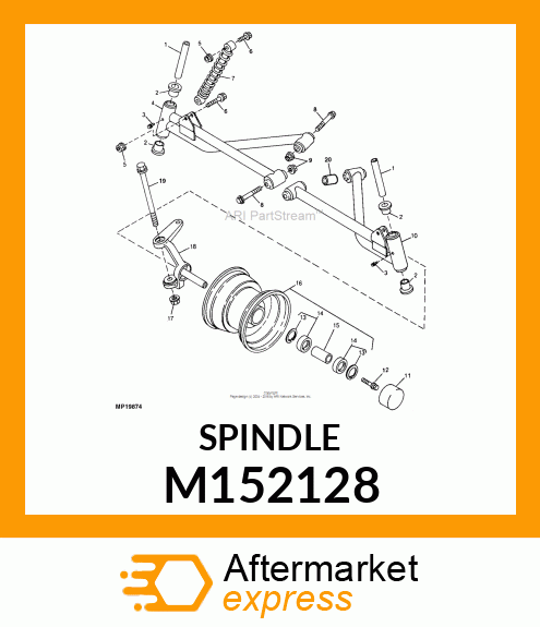 SPINDLE, SPINDLE, RH M152128