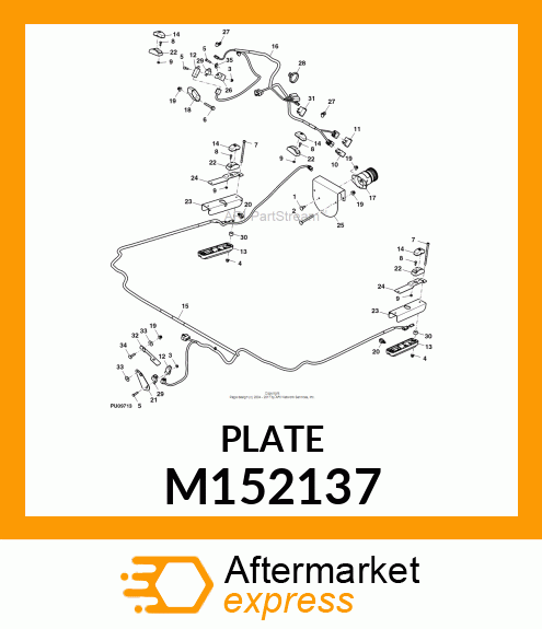 BRACKET, BRACKET, SWITCH M152137