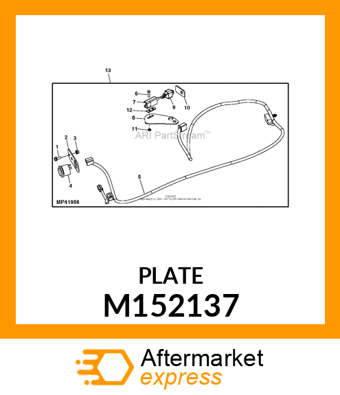 BRACKET, BRACKET, SWITCH M152137