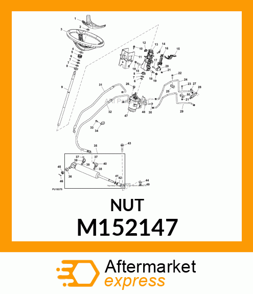 NUT, HEX M16X2 PREVAILING TORQUE M152147