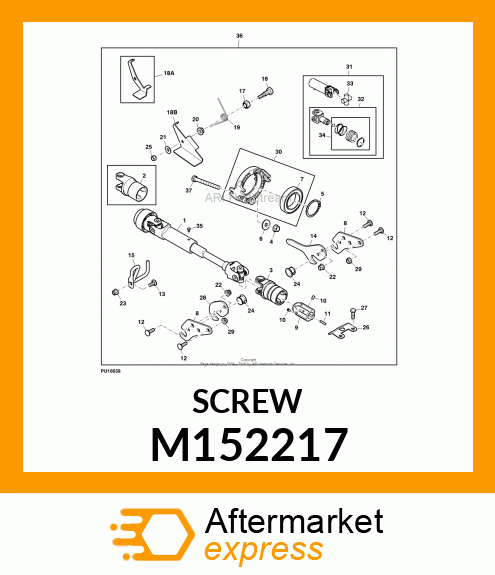 SCREW, CAP 1/4 M152217