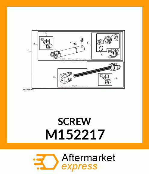 SCREW, CAP 1/4 M152217