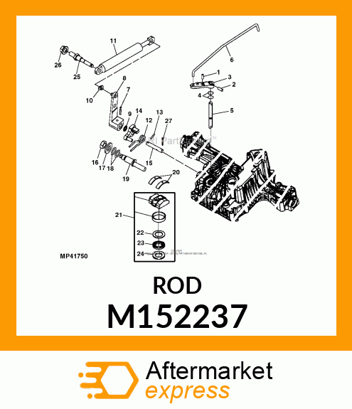 ROD, K46, K58 REAR NUETRAL M152237