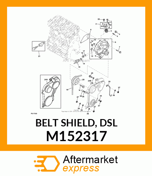 BELT SHIELD, DSL M152317