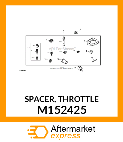 SPACER, THROTTLE M152425