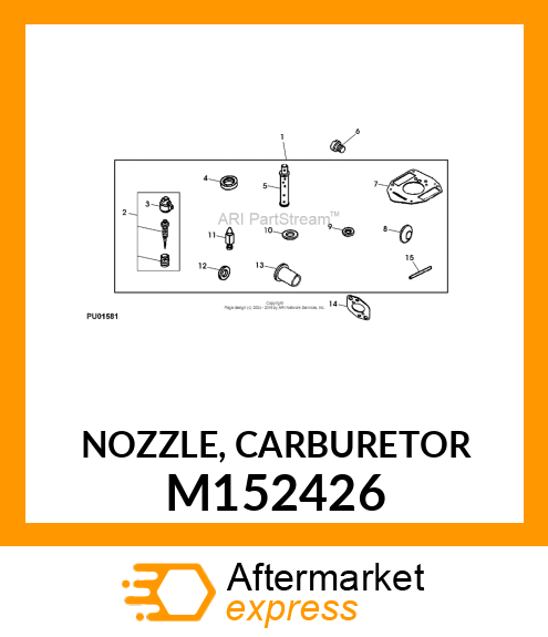 NOZZLE, CARBURETOR M152426